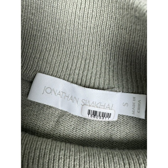 Jonathan Simkhai Hope Wrap Knit Sweater Midi Dress CutOut Mock Neck Sz S Revolve - Picture 5 of 6